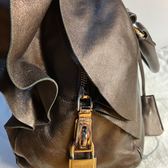 Authentic PRADA BAULETTO Purse Colour CACAO Mordore BL0542 Rare w/ Certificate - Picture 5 of 16